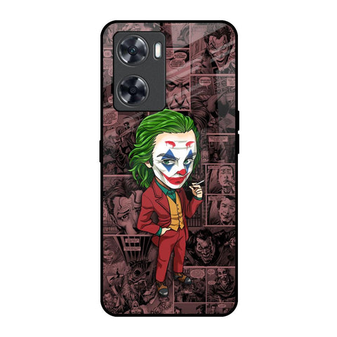 Joker Cartoon Oppo A57 4G Glass Back Cover Online