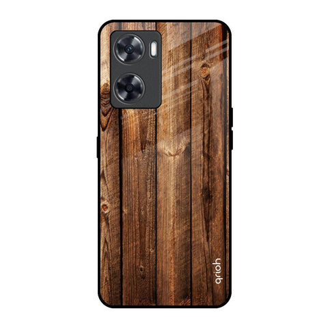 Timber Printed Oppo A57 4G Glass Back Cover Online