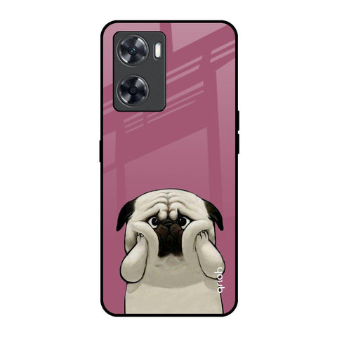 Funny Pug Face Oppo A57 4G Glass Back Cover Online