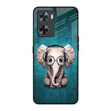Adorable Baby Elephant Oppo A57 4G Glass Back Cover Online