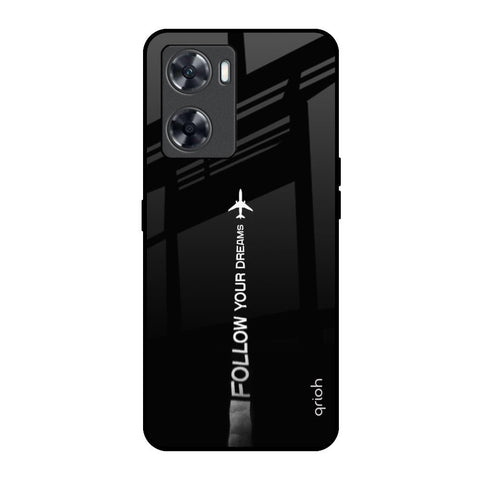 Follow Your Dreams Oppo A57 4G Glass Back Cover Online