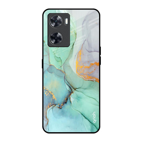 Green Marble Oppo A57 4G Glass Back Cover Online