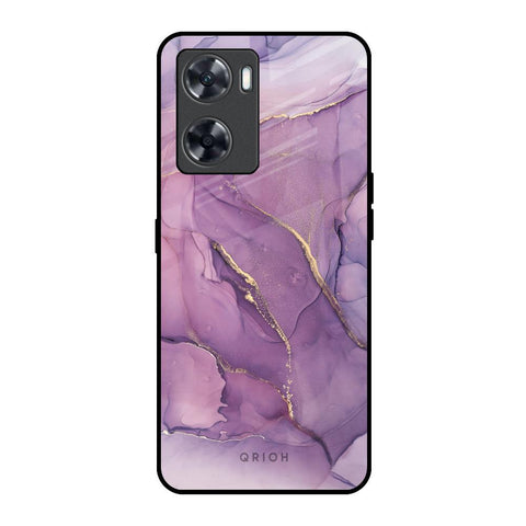 Purple Gold Marble Oppo A57 4G Glass Back Cover Online