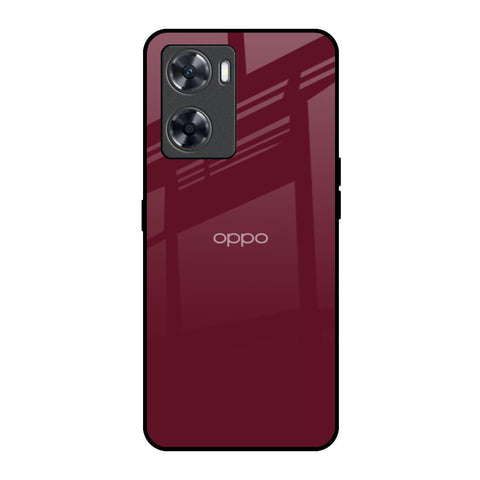 Classic Burgundy Oppo A57 4G Glass Back Cover Online