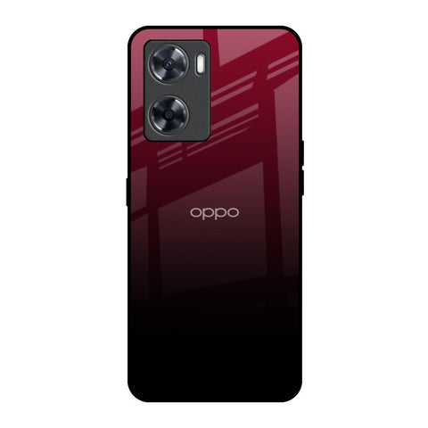 Wine Red Oppo A57 4G Glass Back Cover Online