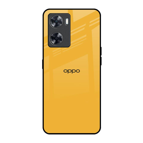 Fluorescent Yellow Oppo A57 4G Glass Back Cover Online