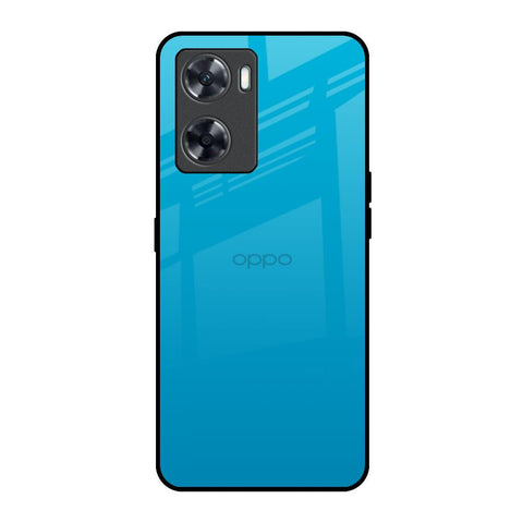 Blue Aqua Oppo A57 4G Glass Back Cover Online