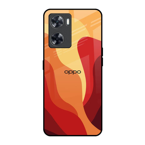 Magma Color Pattern Oppo A57 4G Glass Back Cover Online
