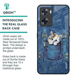 Kitty In Pocket Glass Case For Oppo A57 4G
