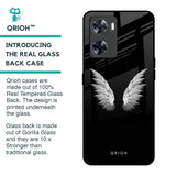 White Angel Wings Glass Case for Oppo A57 4G
