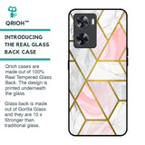 Geometrical Marble Glass Case for Oppo A57 4G