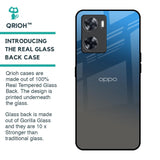 Blue Grey Ombre Glass Case for Oppo A57 4G