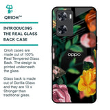 Flowers & Butterfly Glass Case for Oppo A57 4G