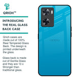 Blue Aqua Glass Case for Oppo A57 4G