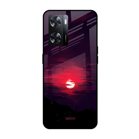 Morning Red Sky Oppo A57 4G Glass Cases & Covers Online