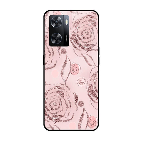 Shimmer Roses Oppo A57 4G Glass Cases & Covers Online