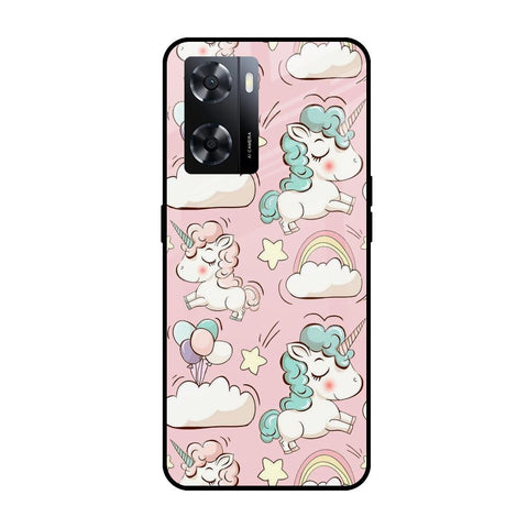 Balloon Unicorn Oppo A57 4G Glass Cases & Covers Online