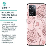 Shimmer Roses Glass case for Oppo A57 4G