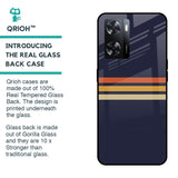 Tricolor Stripes Glass Case For Oppo A57 4G