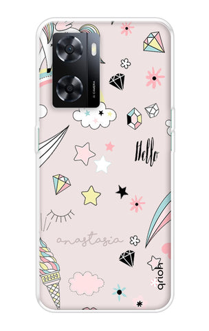 Unicorn Doodle Oppo A57 4G Back Cover