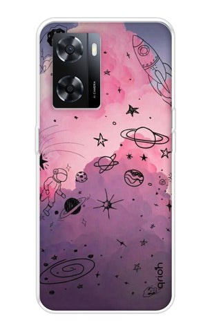 Space Doodles Art Oppo A57 4G Back Cover