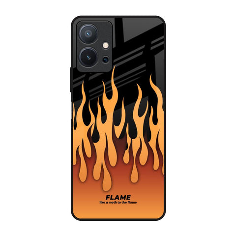Fire Flame Vivo T1 5G Glass Back Cover Online