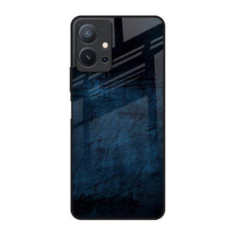 Dark Blue Grunge Vivo T1 5G Glass Back Cover Online