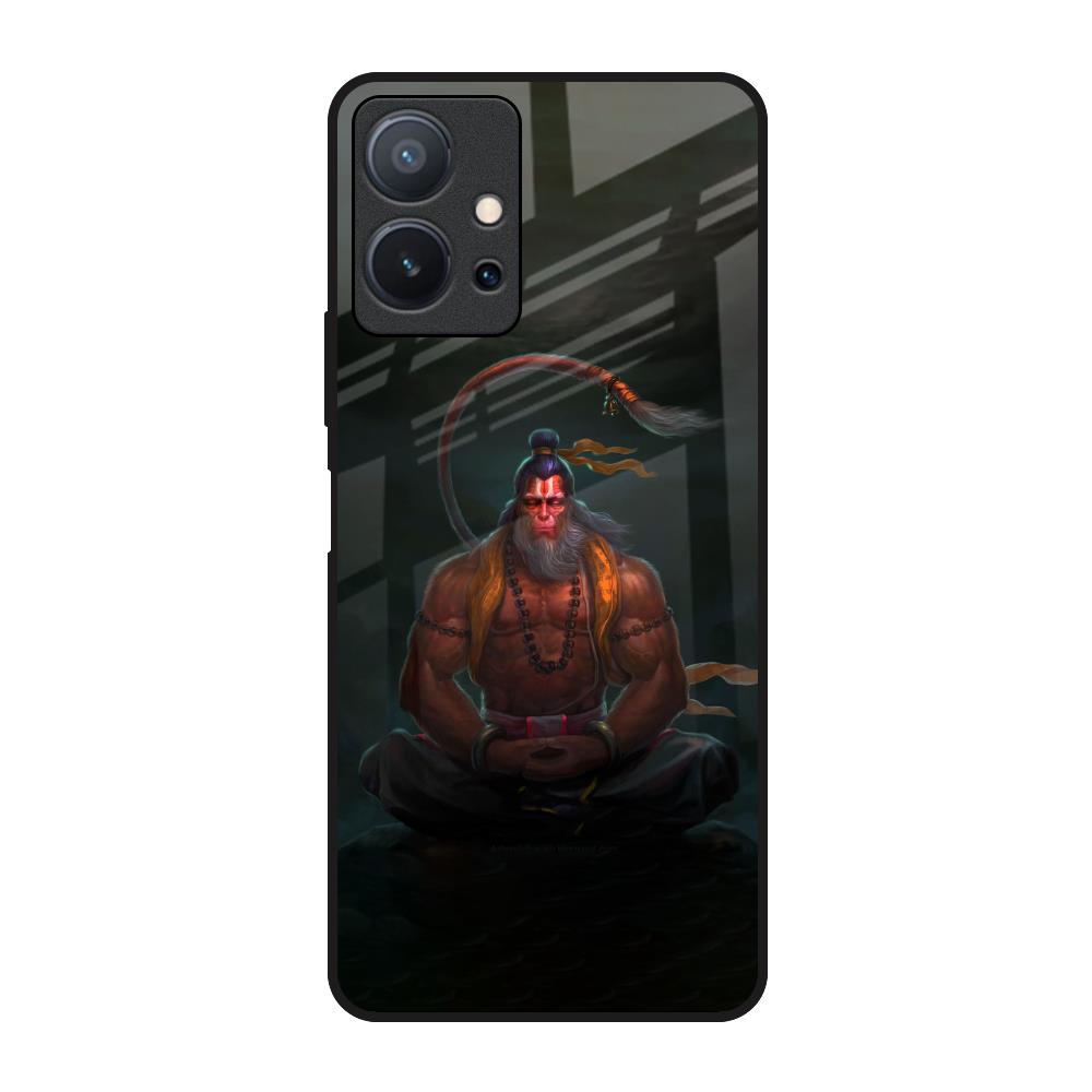 Lord Hanuman Animated Vivo T1 5G Glass Back Cover Online