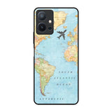 Travel Map Vivo T1 5G Glass Back Cover Online