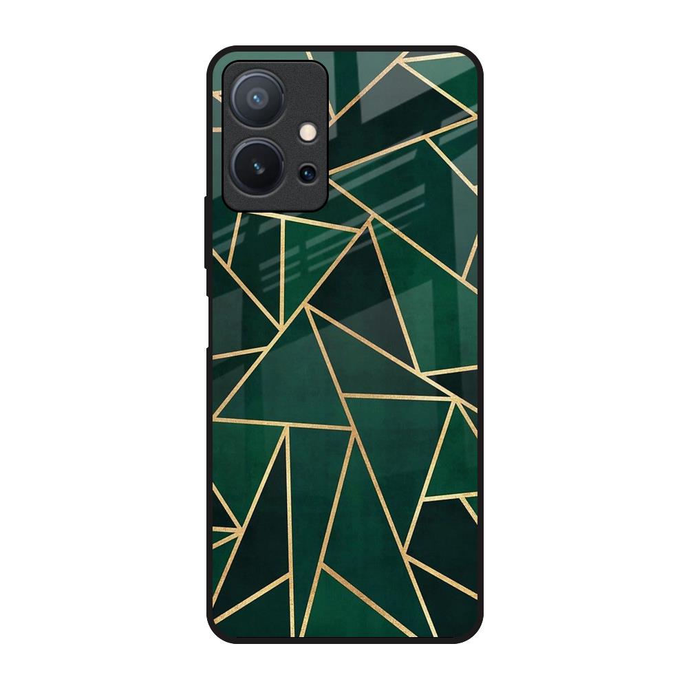 Abstract Green Vivo T1 5G Glass Back Cover Online