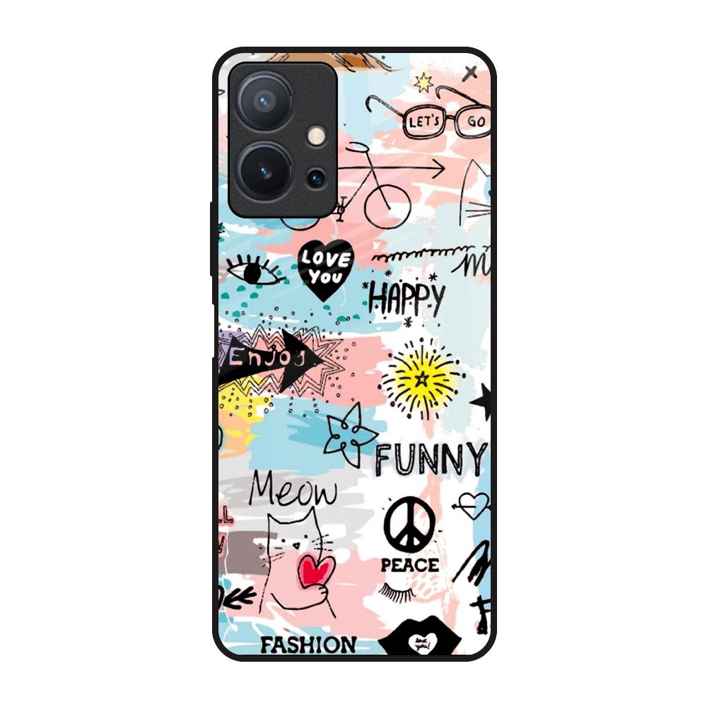 Just For You Vivo T1 5G Glass Back Cover Online