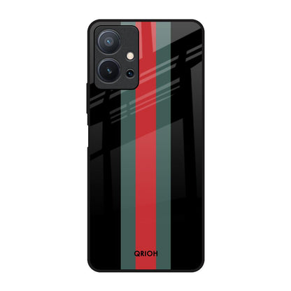 Vertical Stripes Vivo T1 5G Glass Back Cover Online
