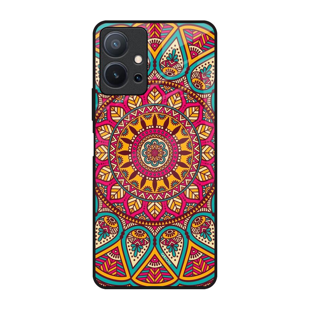 Elegant Mandala Vivo T1 5G Glass Back Cover Online