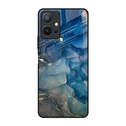 Blue Cool Marble Vivo T1 5G Glass Back Cover Online