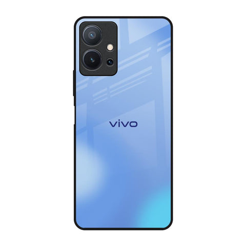Vibrant Blue Texture Vivo T1 5G Glass Back Cover Online