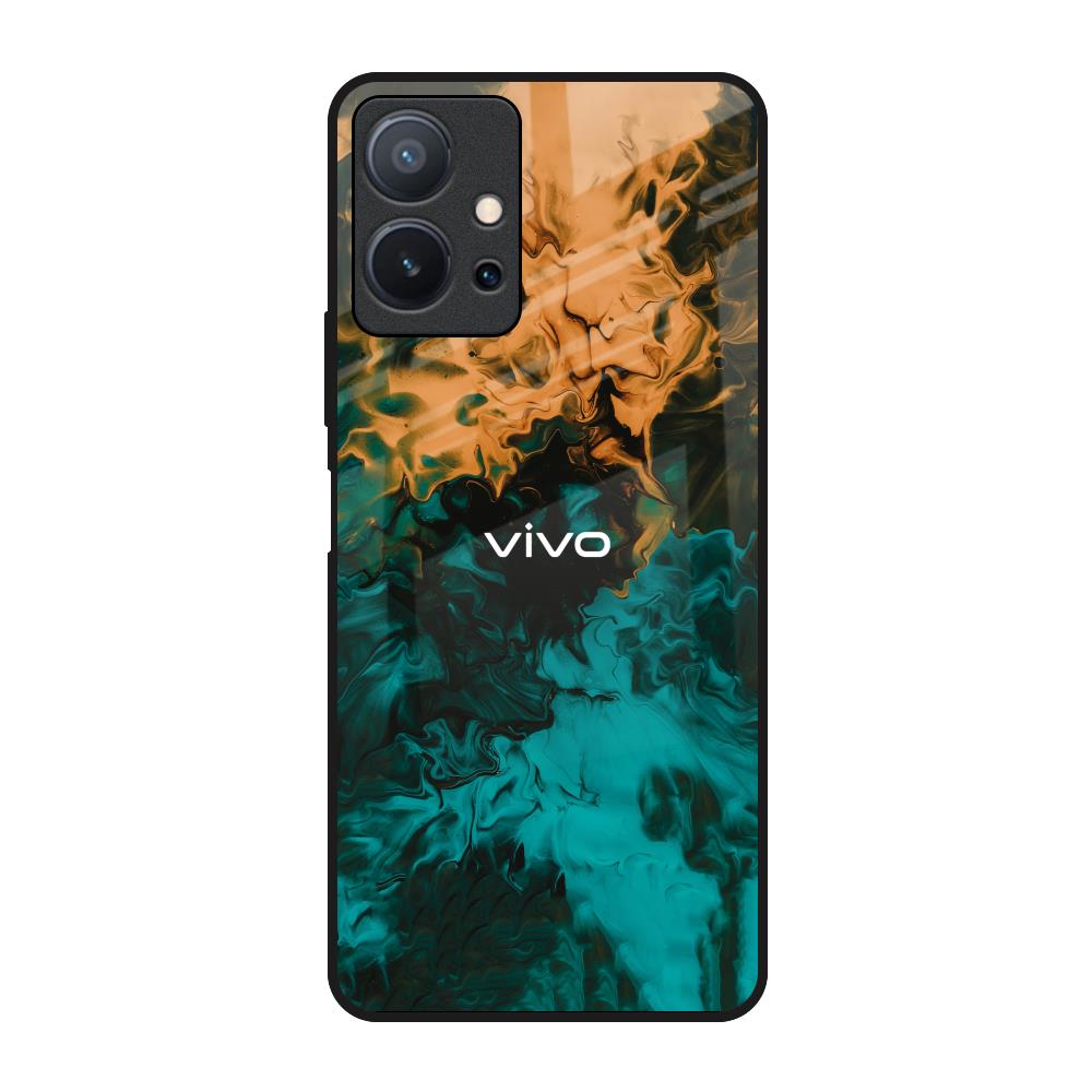 Watercolor Wave Vivo T1 5G Glass Back Cover Online