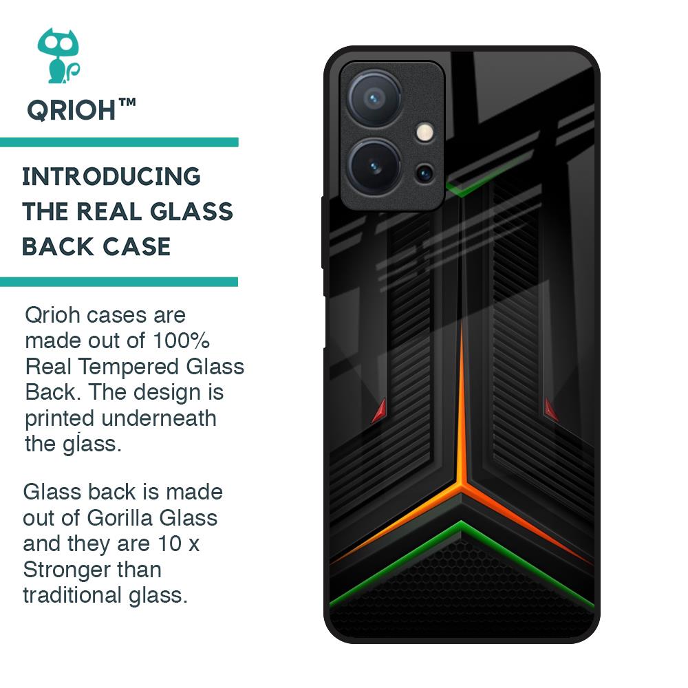 Modern Ultra Chevron Glass Case for Vivo T1 5G