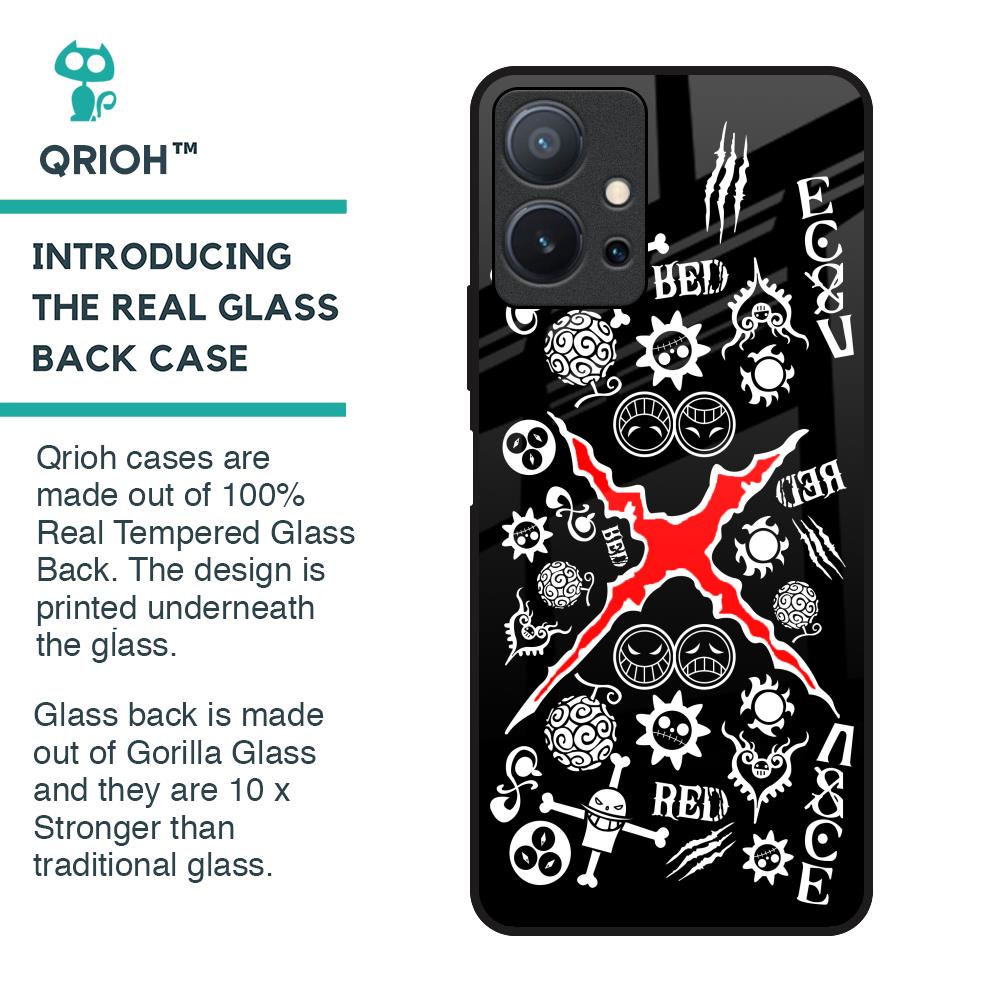 Red Zone Glass Case for Vivo T1 5G