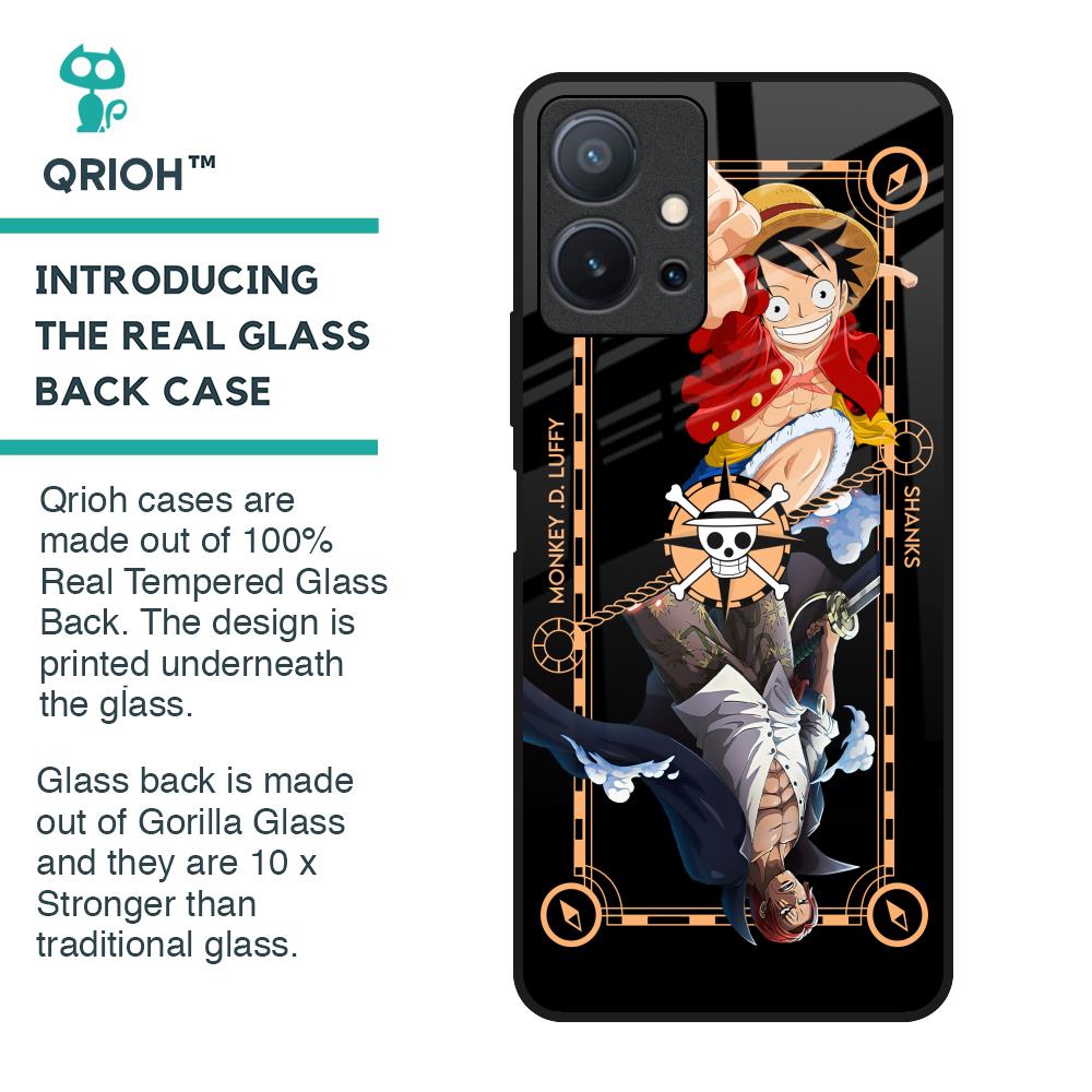 Shanks & Luffy Glass Case for Vivo T1 5G