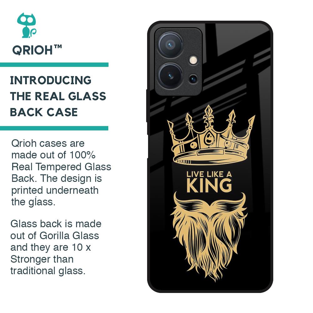 King Life Glass Case For Vivo T1 5G