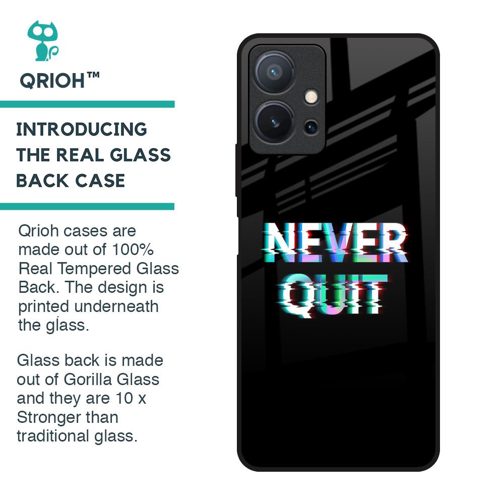 Never Quit Glass Case For Vivo T1 5G