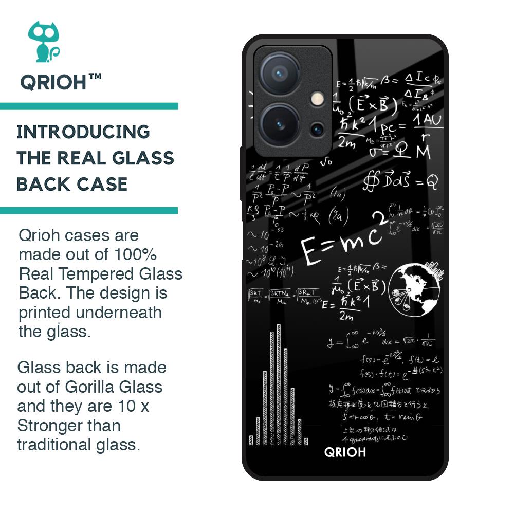 Funny Math Glass Case for Vivo T1 5G