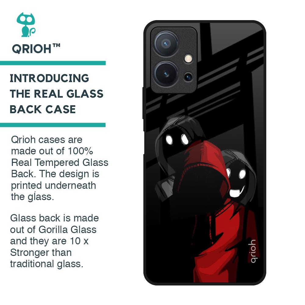 Shadow Character Glass Case for Vivo T1 5G