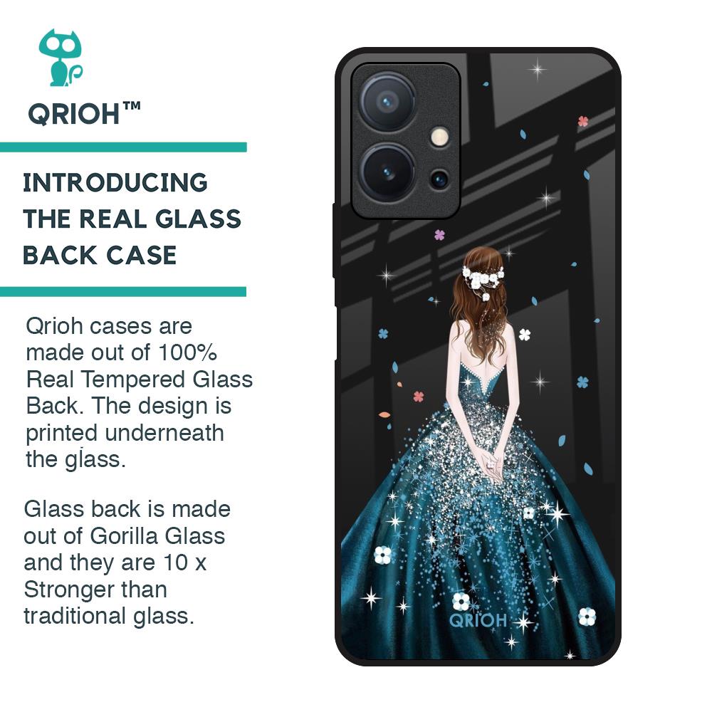 Queen Of Fashion Glass Case for Vivo T1 5G