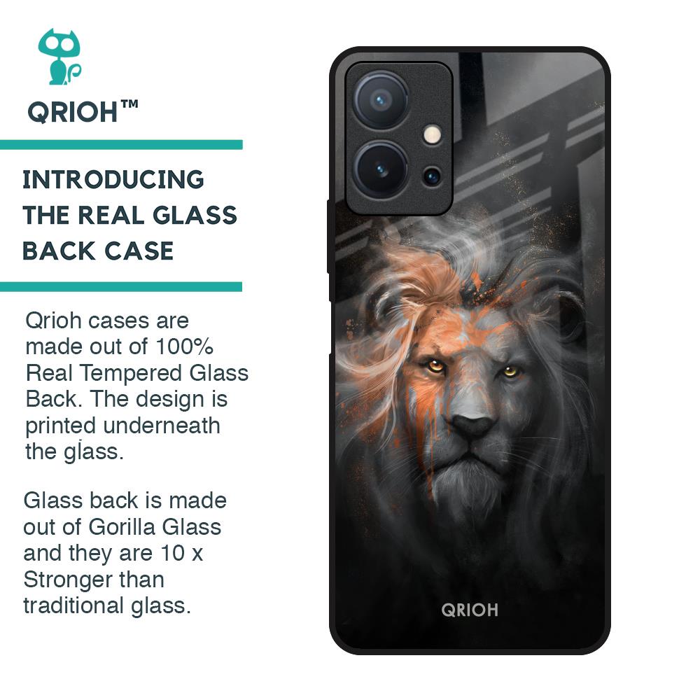 Devil Lion Glass Case for Vivo T1 5G