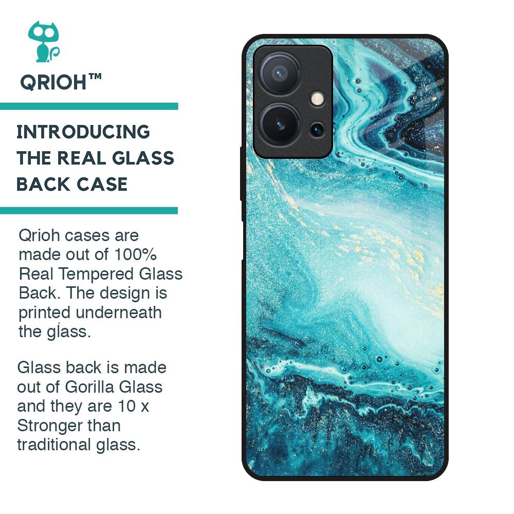 Sea Water Glass Case for Vivo T1 5G