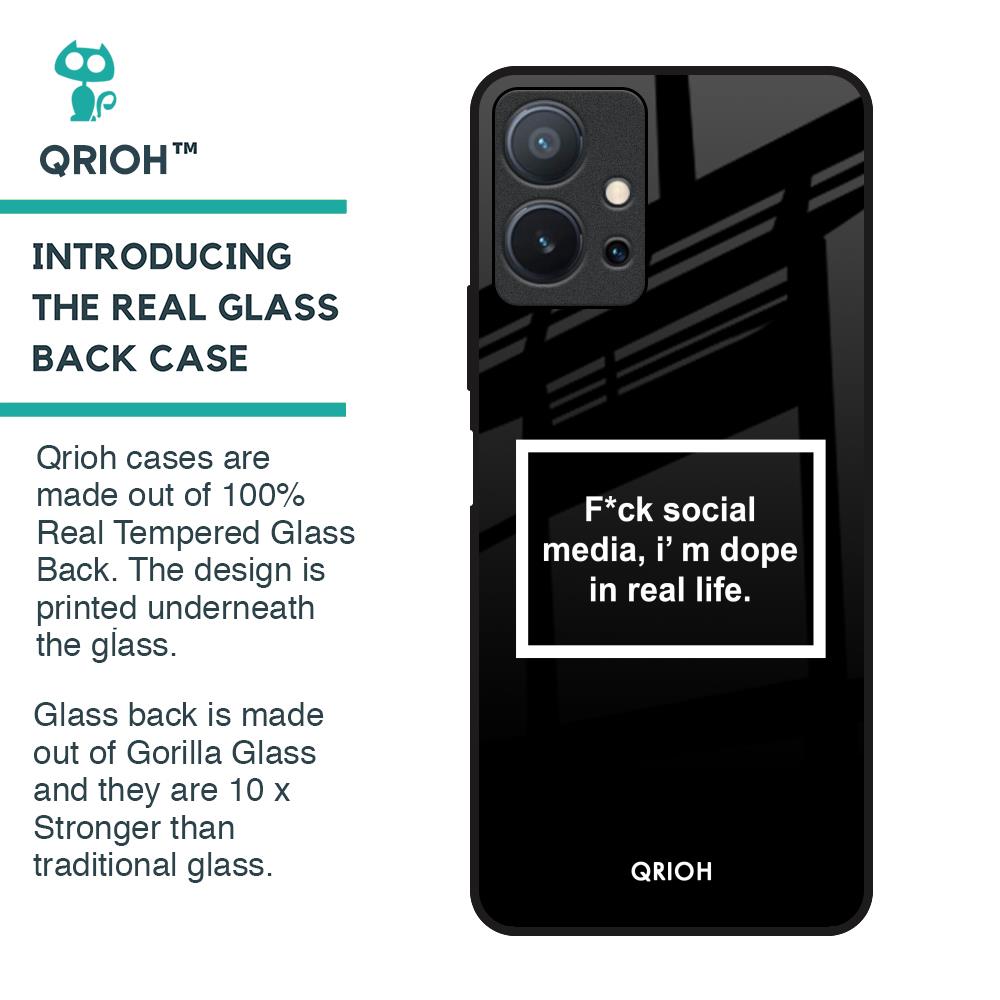 Dope In Life Glass Case for Vivo T1 5G