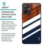 Bold Stripes Glass Case for Vivo T1 5G