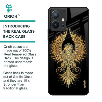 Mythical Phoenix Art Glass Case for Vivo T1 5G
