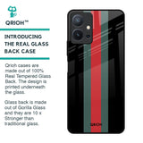 Vertical Stripes Glass Case for Vivo T1 5G